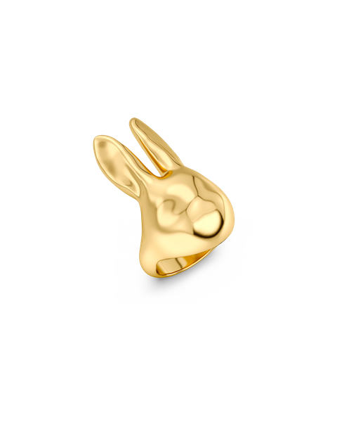 Bunny Ring L Gold rings Kulta