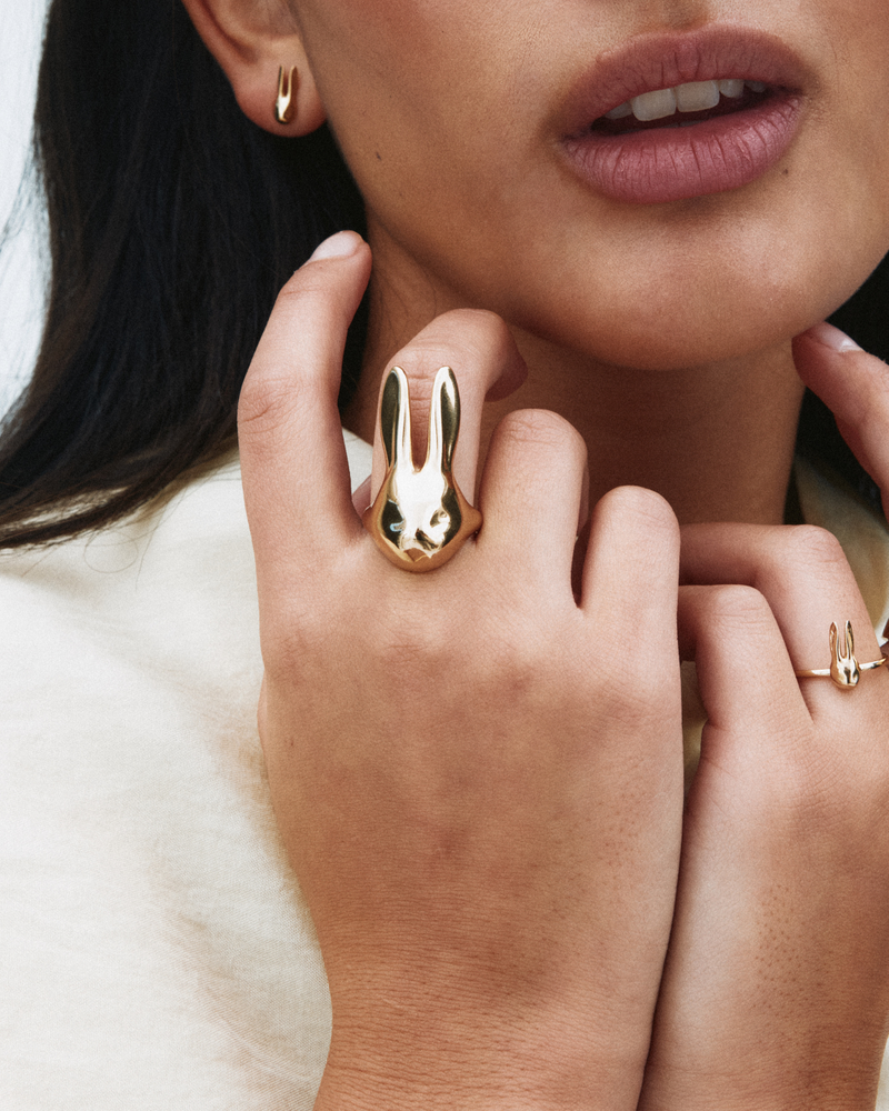 Bunny Ring L Gold rings Gold