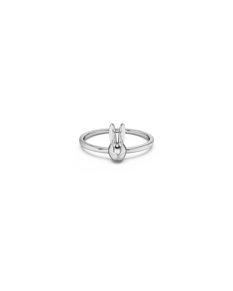 Bunny Ring S Hopeiset sormukset Hopea