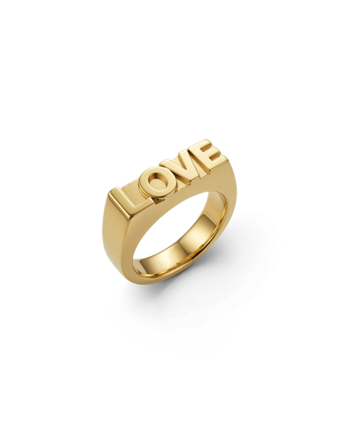 Love Signet Ring Classics Kulta