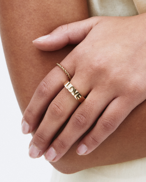 Love Signet Ring Classics Guld