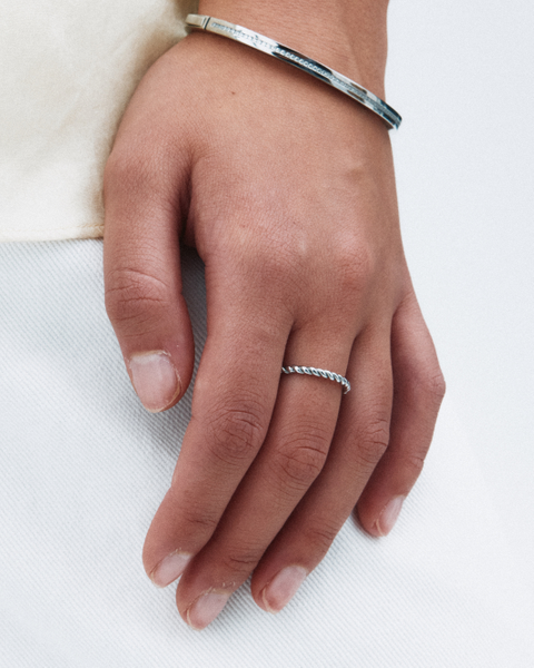 Rope Ring Jewellery Silver