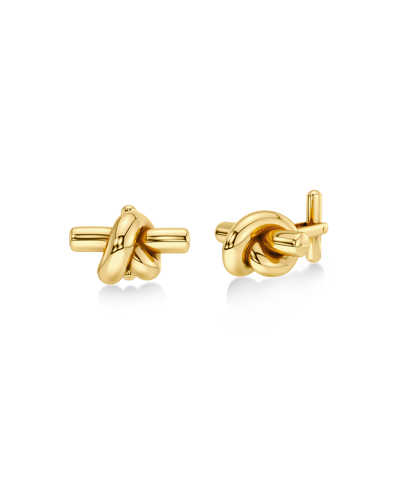 Knot Cufflink Manschettknappar Guld