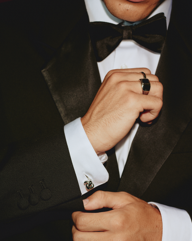 Knot Cufflink Kalvosinnapit Hopea