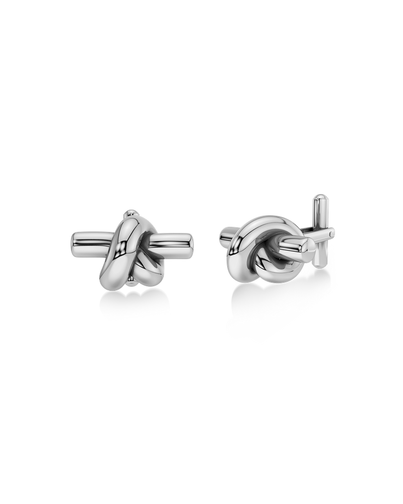 Knot Cufflink Kalvosinnapit Hopea