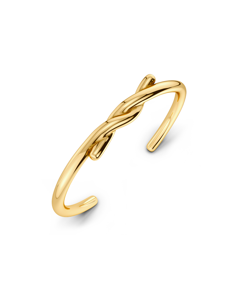 Novel Knot Cuff Goldschmuck Gold