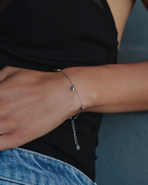 Peak Spike Bracelet Multi ELLE favorites Silver