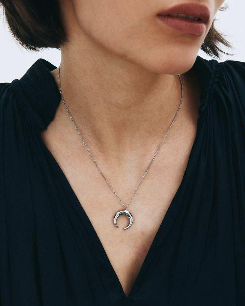 Wishbone Necklace L Silver necklaces Silver