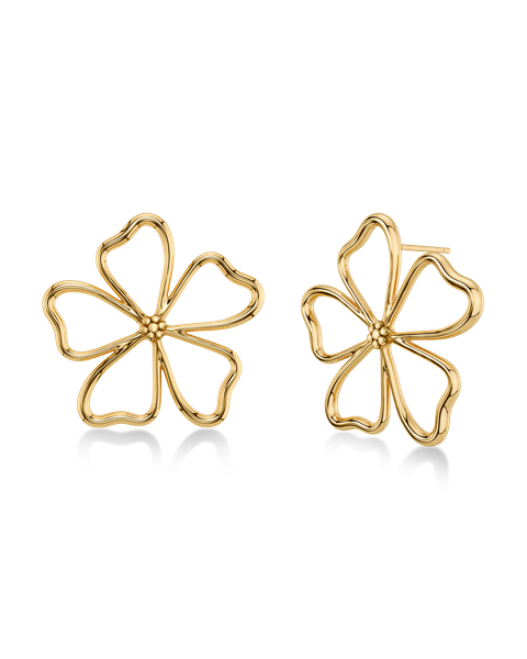 Alba Studs L Gold earrings Kulta