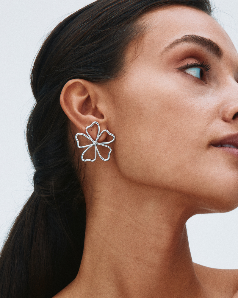 Alba Studs L Oorknopjes Zilver