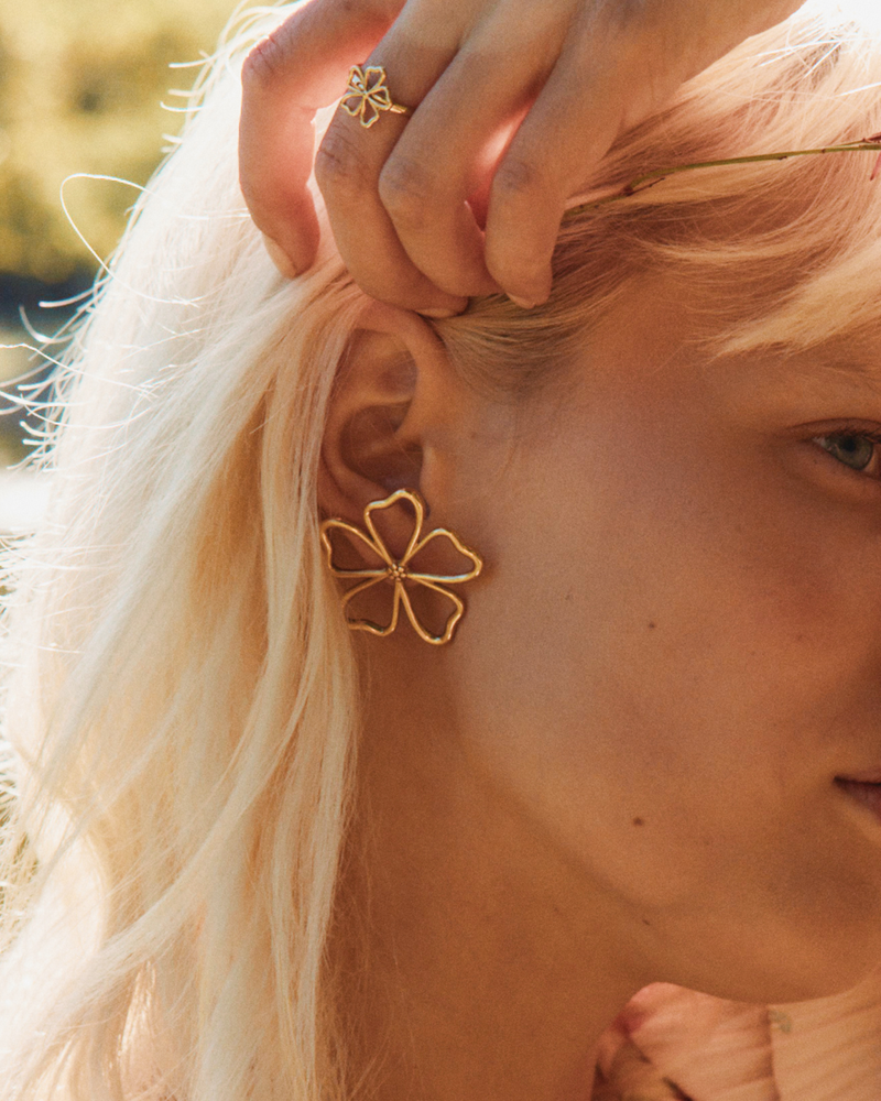 Alba Studs L Oorknopjes Goud