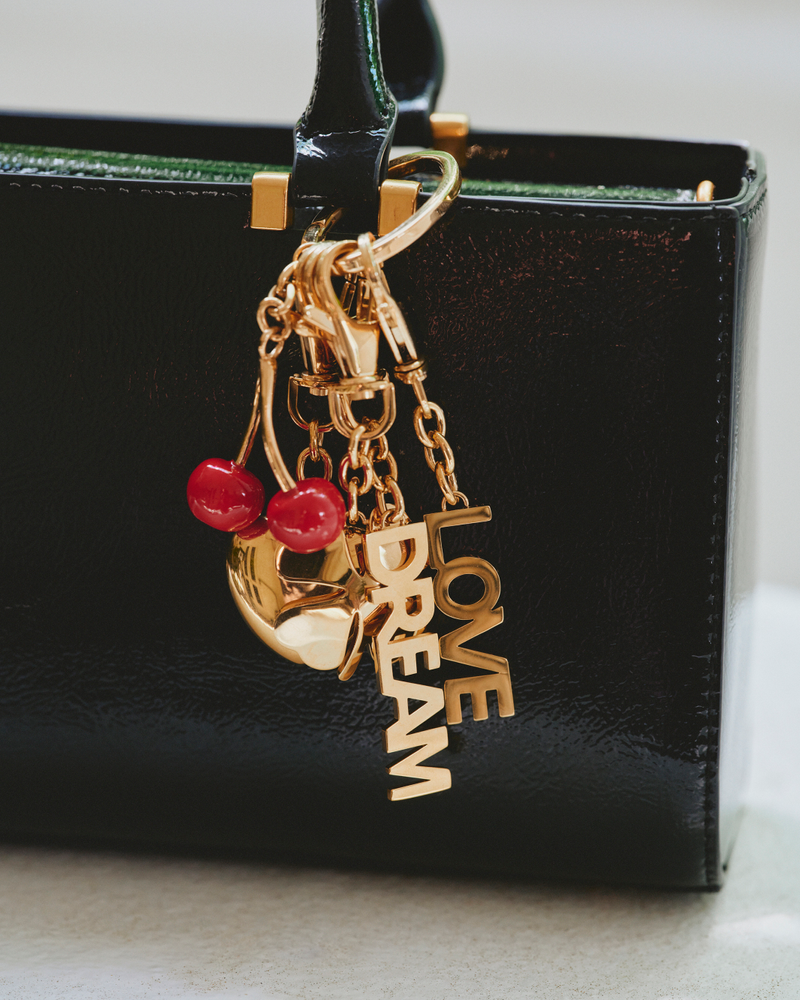 Cherry Bag Charm Laukkukorut Kulta