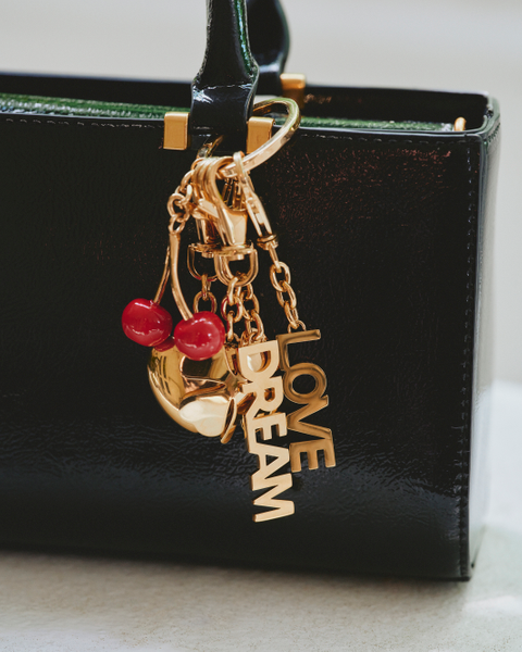 Cherry Bag Charm Charms Guld