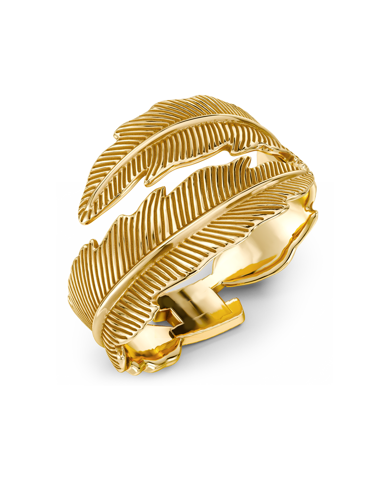 Feather Bangle Bangles Gold