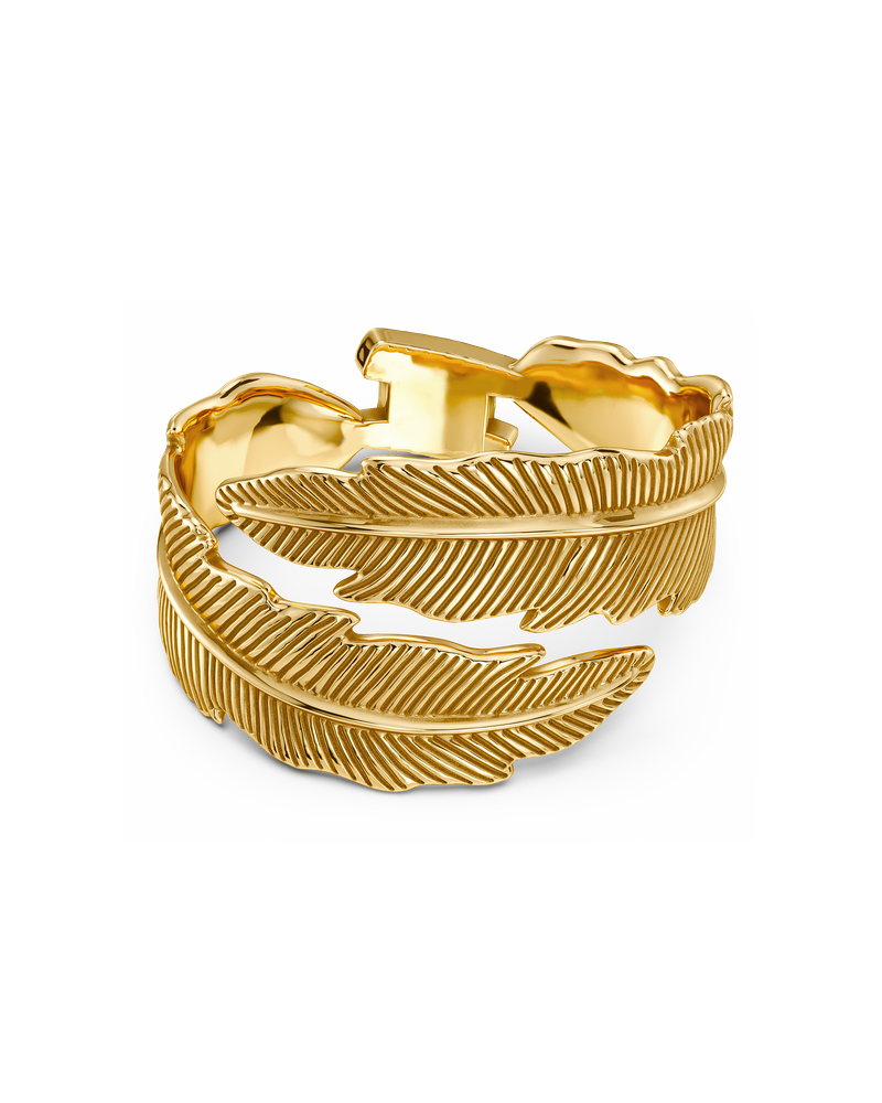 Feather Bangle Bangles Gold