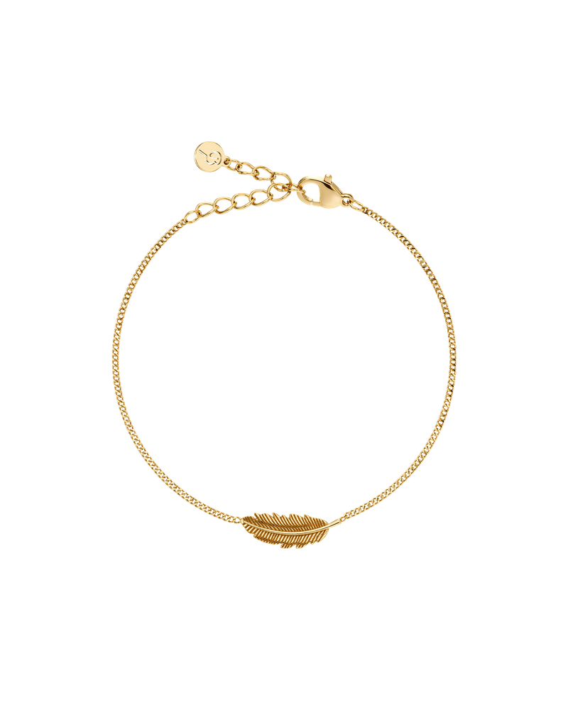 Feather Bracelet Guldarmband Guld