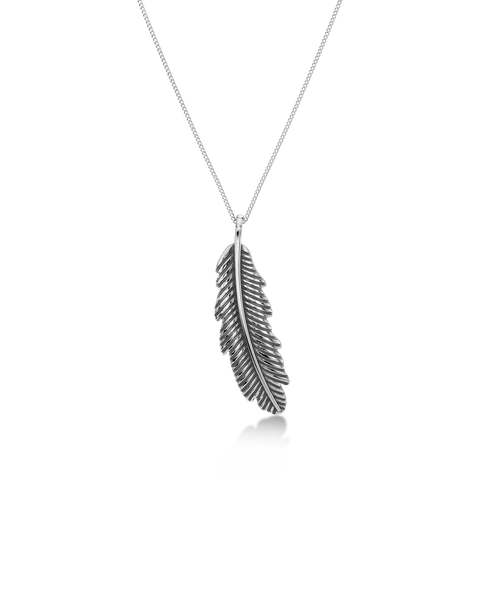Feather Necklace L Jewellery Hopea