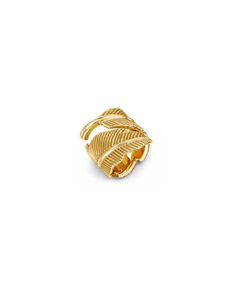 Feather Ring Gold rings Kulta