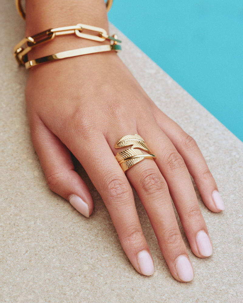 Feather Ring Guldringe Guld