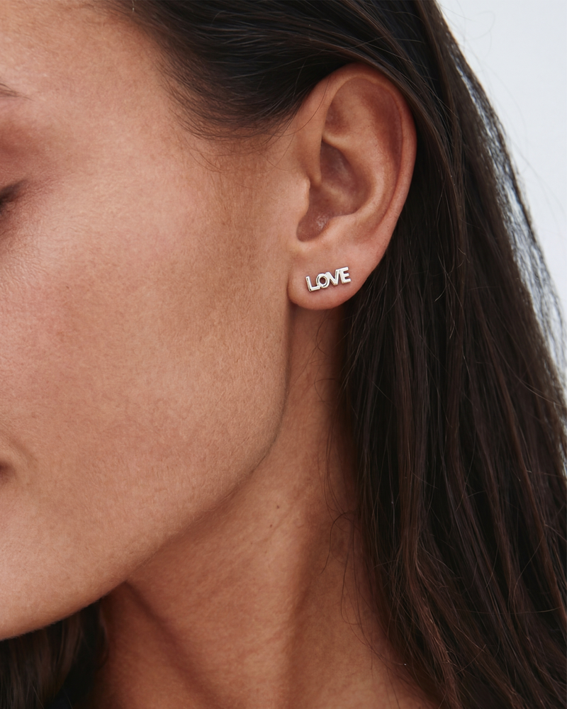 Love One Stud Studs Silver