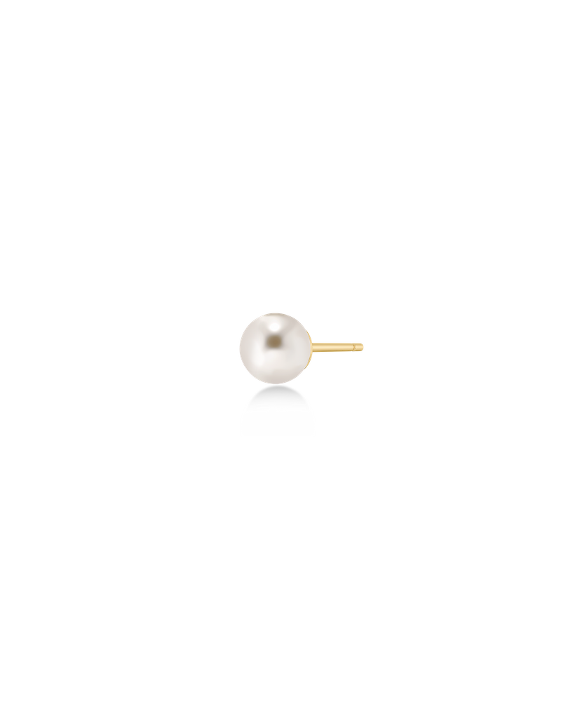 Pearl One Stud Kultakorut Kulta