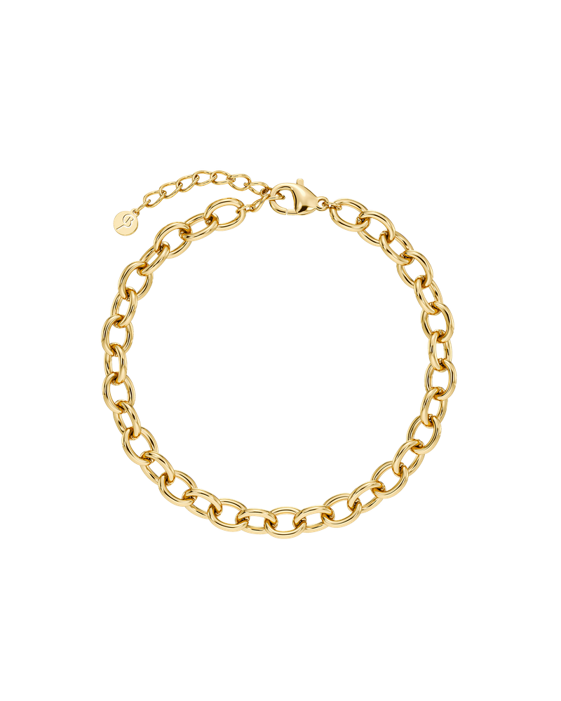 Anchor Chain Connect Bracelet Gullarmbånd Gull