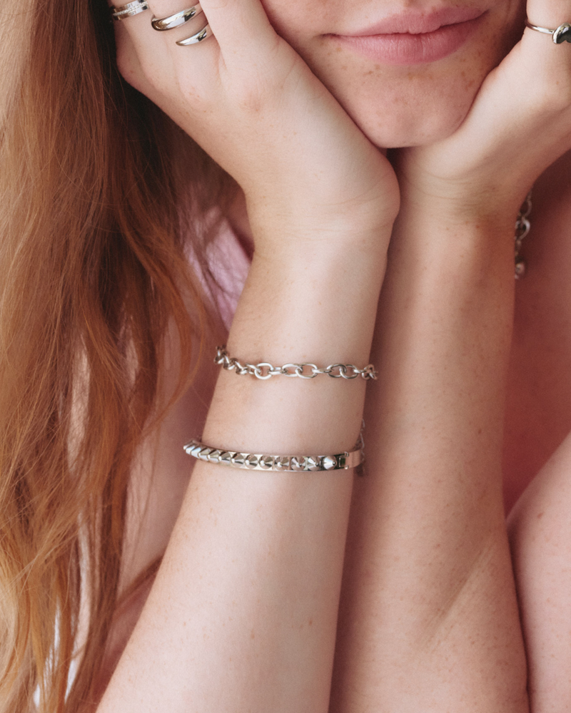 Anchor Chain Connect Bracelet Armbånd i sølv Sølv