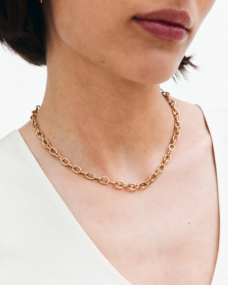 Anchor Chain Connect Necklace Gullhalskjeder Gull