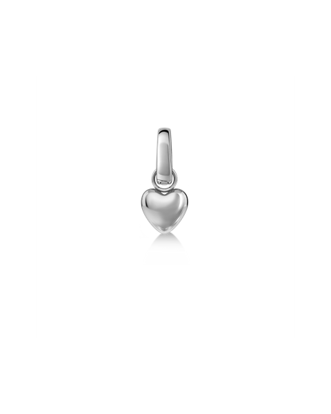 Heart Charm For teenager Silver