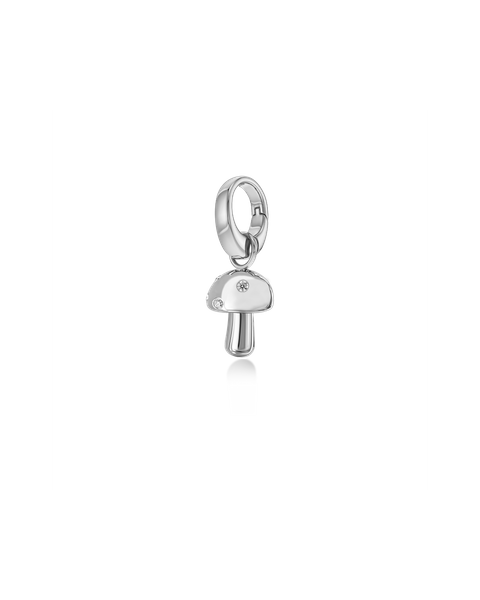 Mushroom Charm Charms Silver