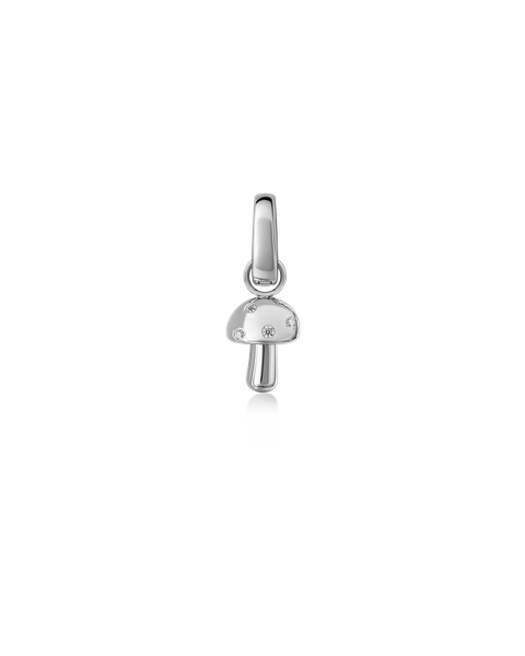 Mushroom Charm Charms Silver