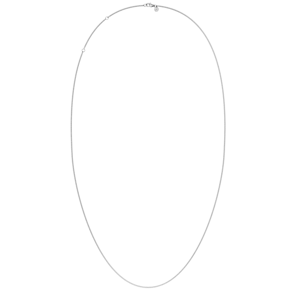 Curb Chain 70 75 80 cm Chain necklaces Silver