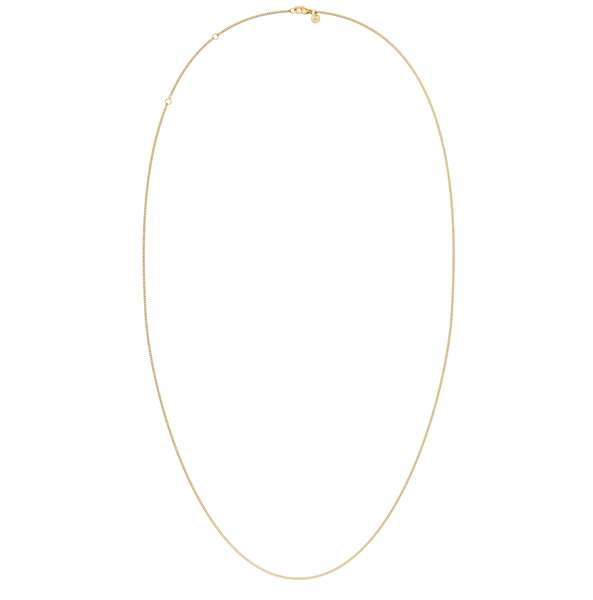 Curb Chain 70 75 80 cm Chain necklaces Guld