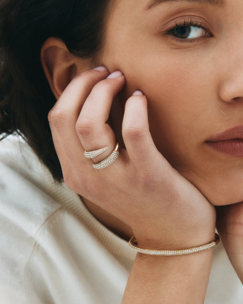 Spire Sparkle Ring For teenager Guld