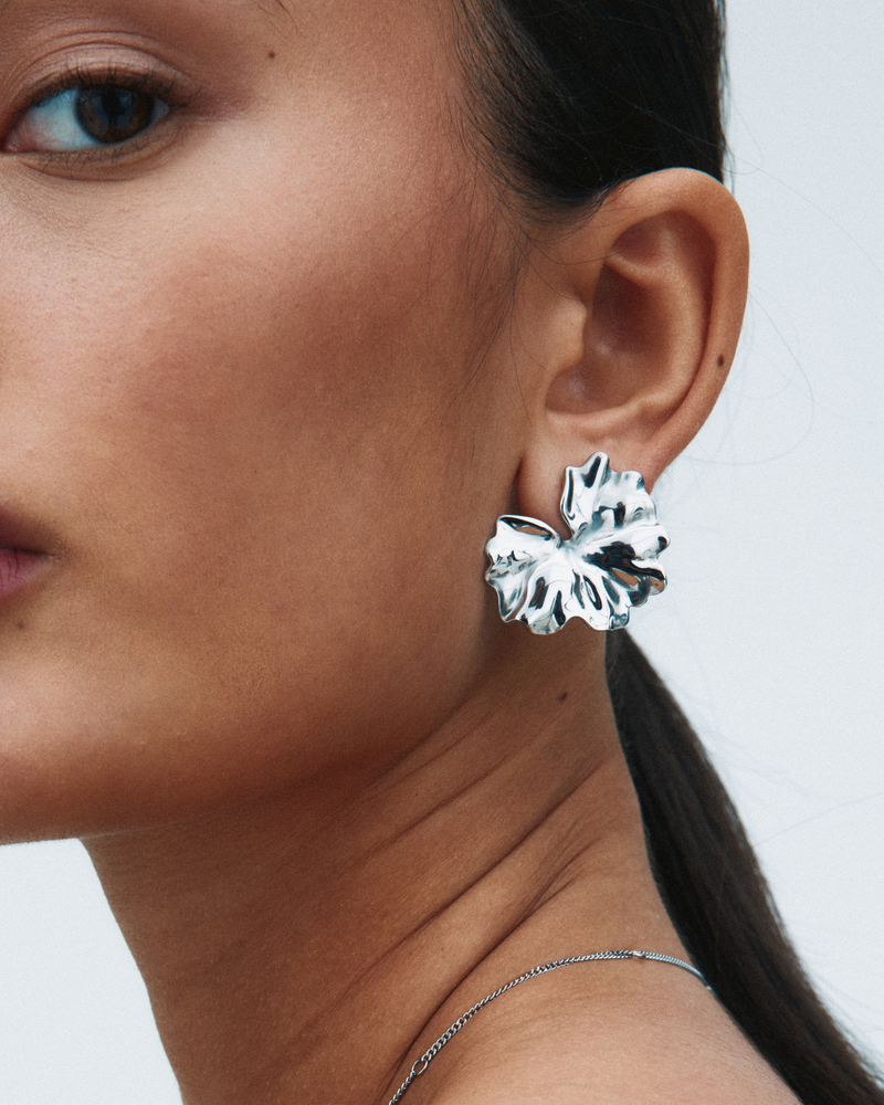Gerana Studs L Steckerohrringe Silber