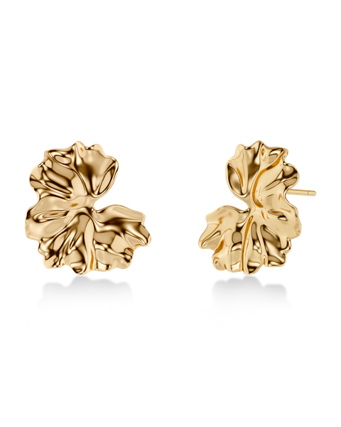 Gerana Studs L Gold earrings Kulta