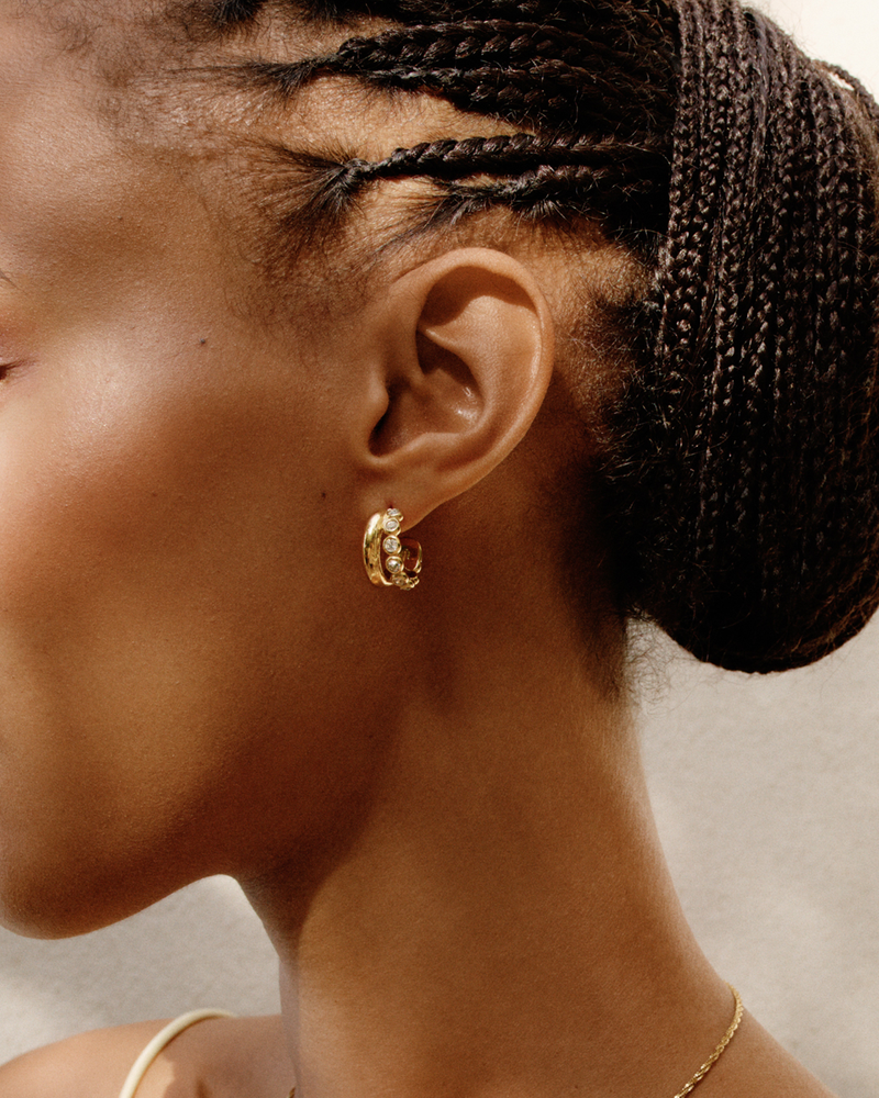 Grace Hoops L Hoops Gold