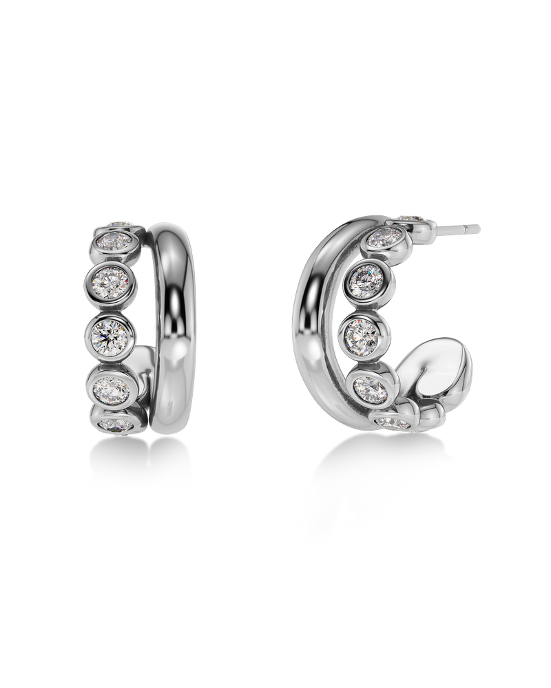 Grace Hoops L Hoops Silver