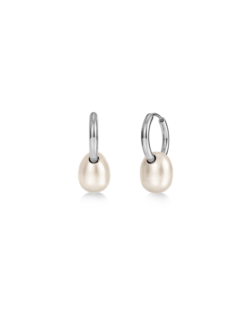 Breeze Hoops S Creolen Silber