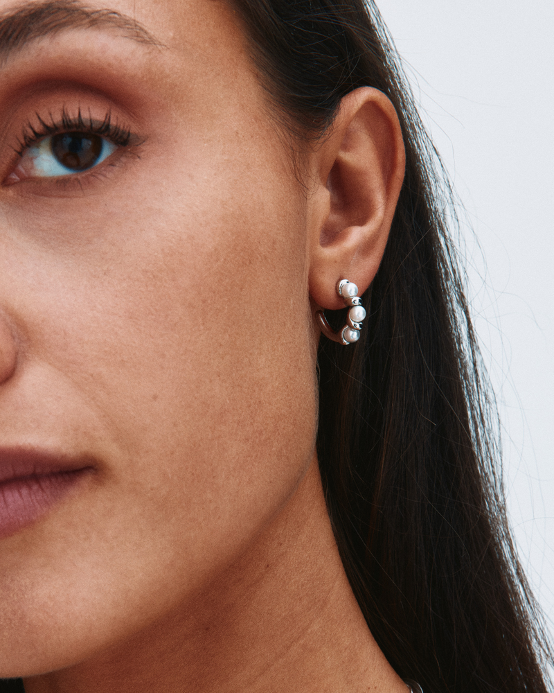 Margot Hoops S Hoops Silver