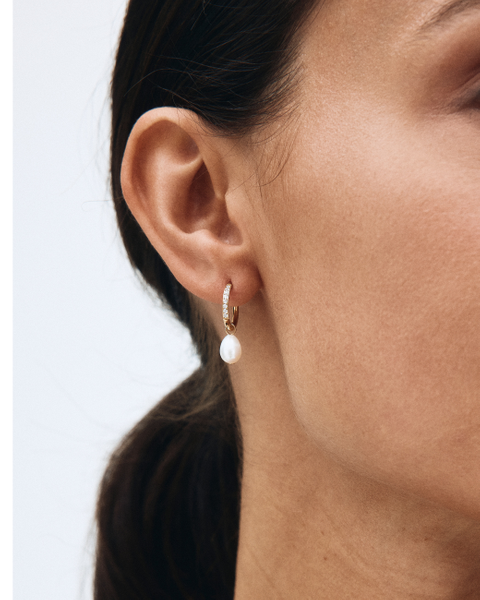 Perla Hoops Sparkle Bestsellers Guld