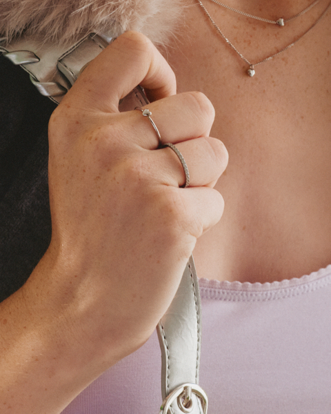 Barley Petite Ring Confirmation Silver