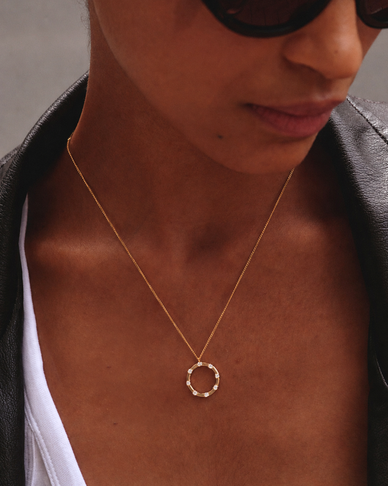 Celeste Necklace L Goldhalsketten Gold