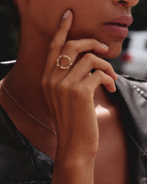 Celeste Ring L Gold rings Guld
