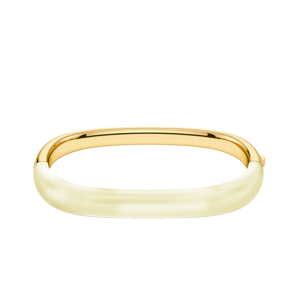 Lore Bangle Jäykät rannekorut Kulta/Valkoinen