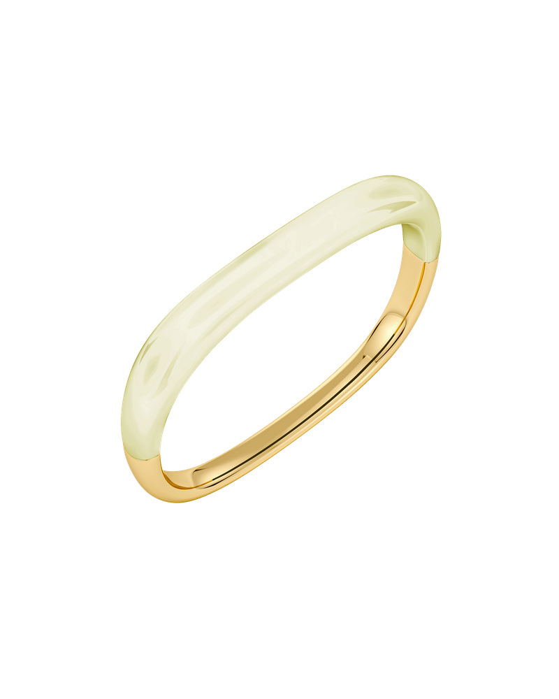 Lore Bangle Jäykät rannekorut Kulta/Valkoinen