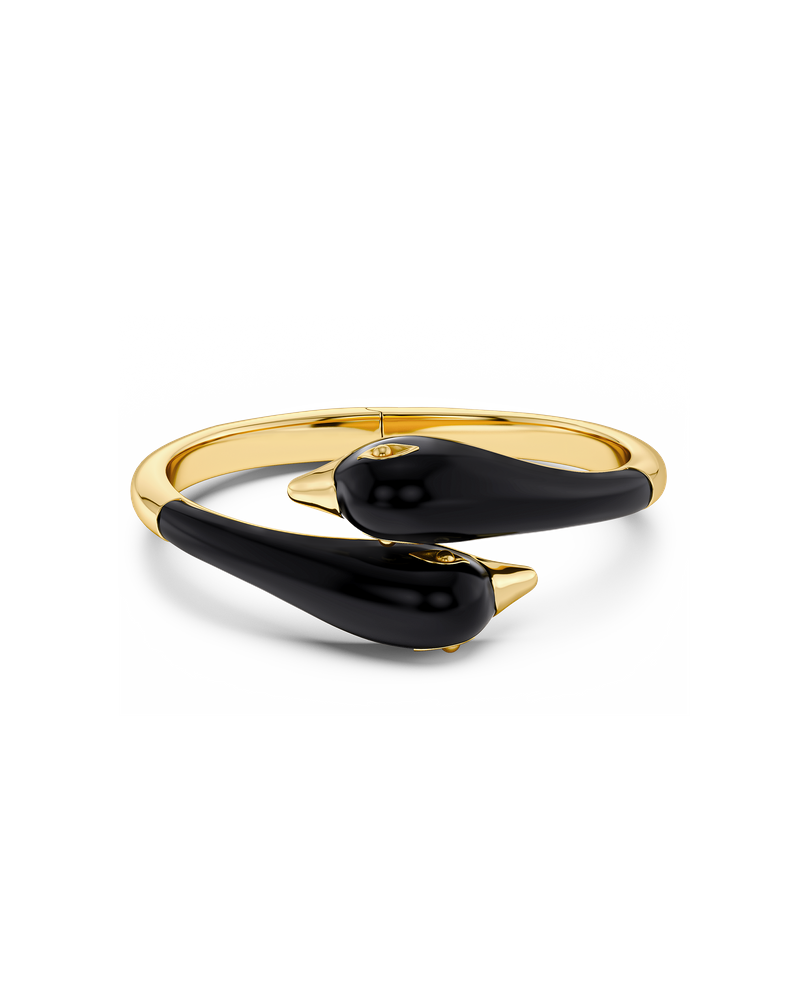 Lovebirds Bangle Bangles Gold/Black