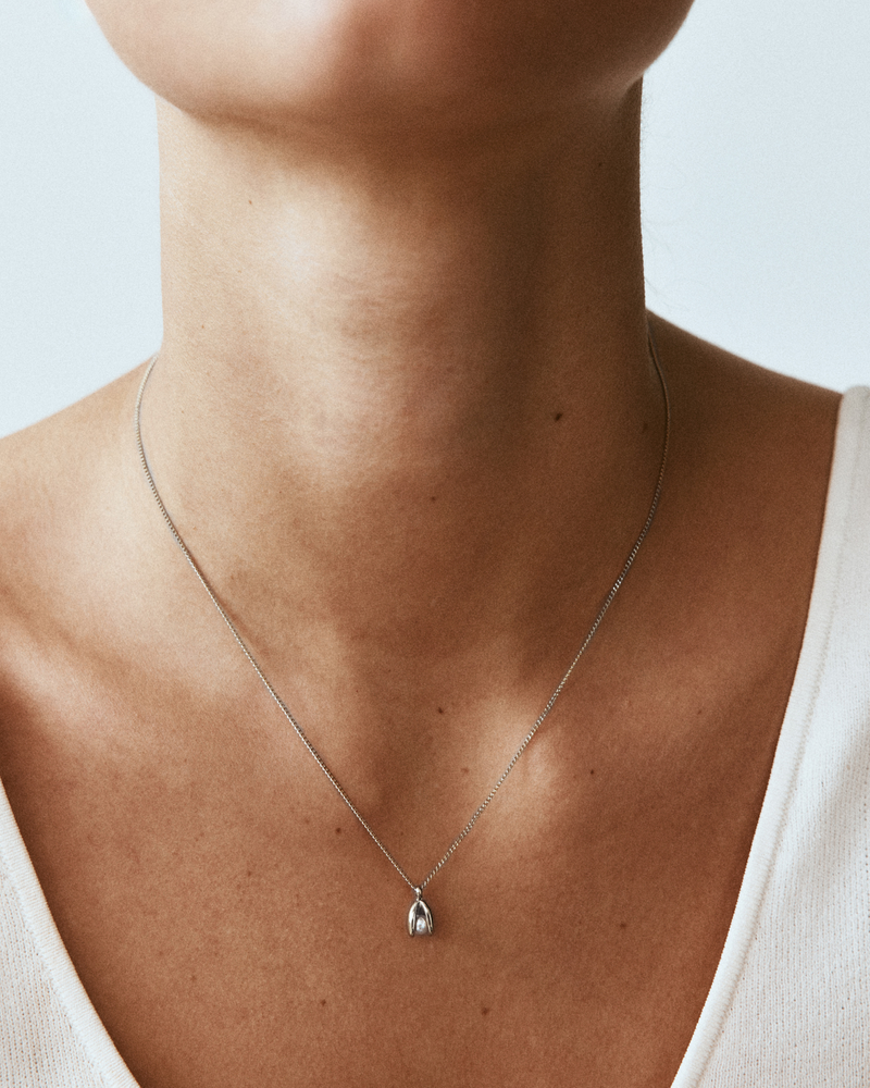 Moonrave Necklace S Silberhalsketten Silber
