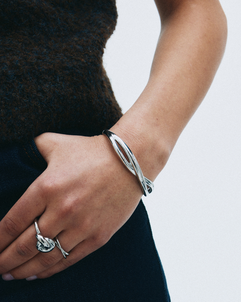 Nouveau Bangle Bangles Silver