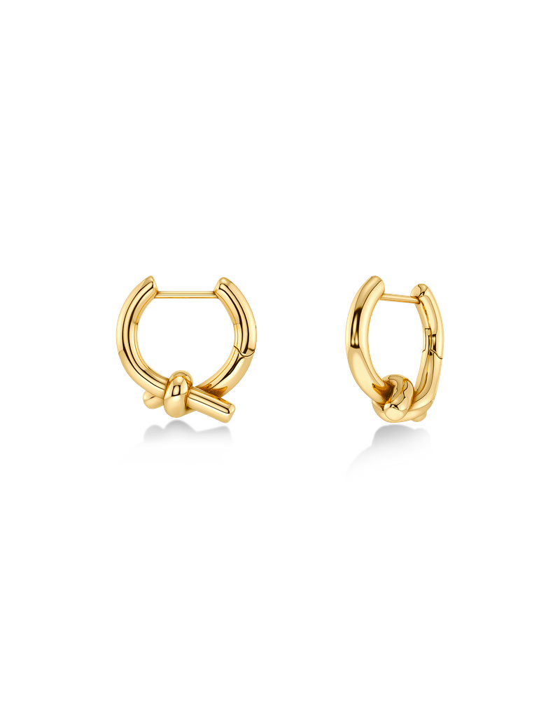 Novel Knot Hoops S Rengaskorvakorut Kulta